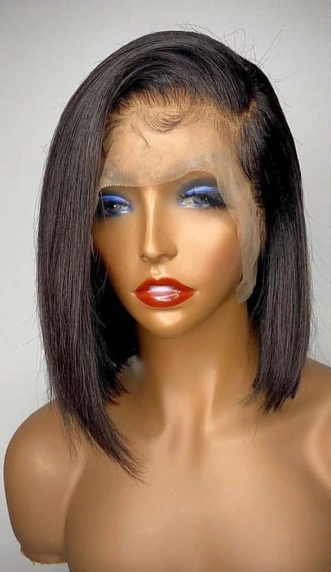 12 inch 13x4 human hair virgin hair wig 180% density HD lace wig Fr1l7ixAP