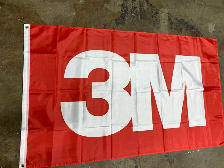 3M Banner Flag 2x8ft 60x240cm Poly Garage Shop Wall Dec