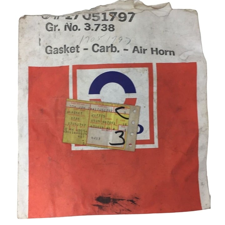 GM General Motors Part #17051797 Gasket Kit, Carb Air Horn New old Stock Aaz7lwJZe