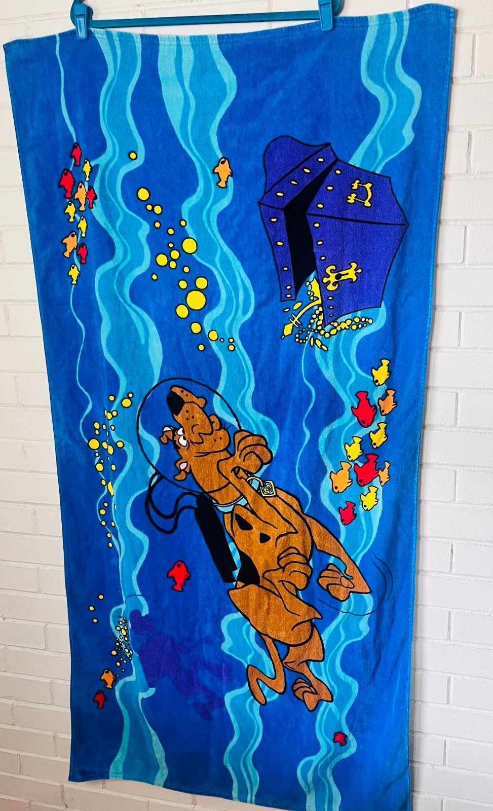 Scooby Doo Beach Towel Vintage Surf Board Cartoon Network 1999 58” x 29.5” 8VwYPk8sF