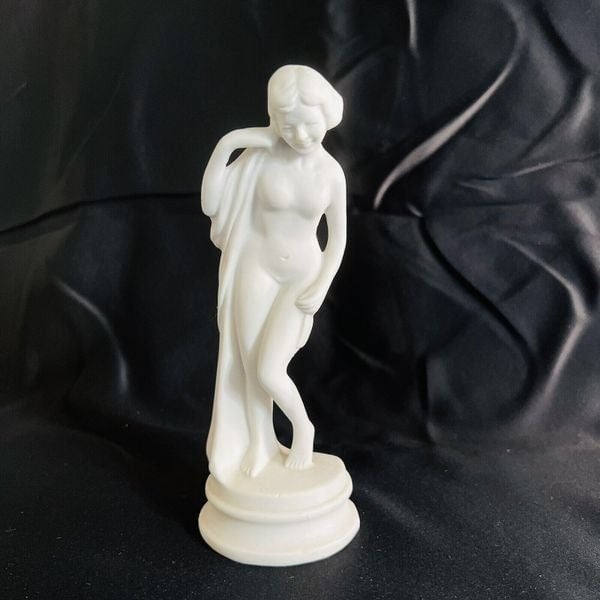 Vintage White Bisque Porcelain Beauty Nude Lady Women F