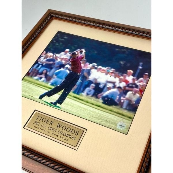 Photo Tiger Woods 2002 US Open Champion Gotta Have It Golf Framed 15”x15” bbYxt5PC5