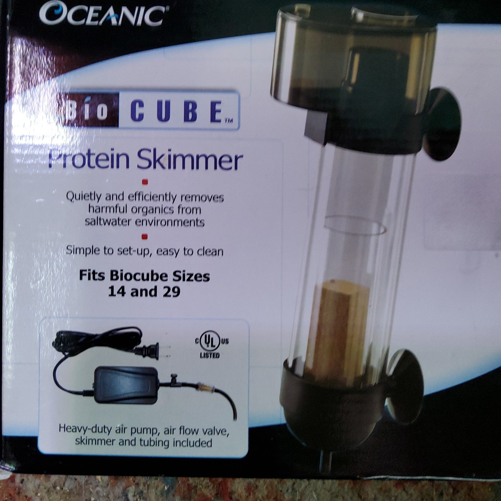 Oceanic Bio Cube Protein Skimmer #82053 Aquarium New Wa