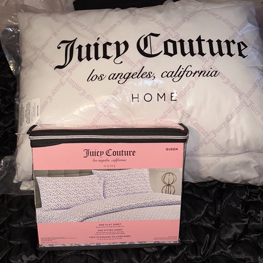 Juicy Couture sheet set and pillows eMojjIw4R
