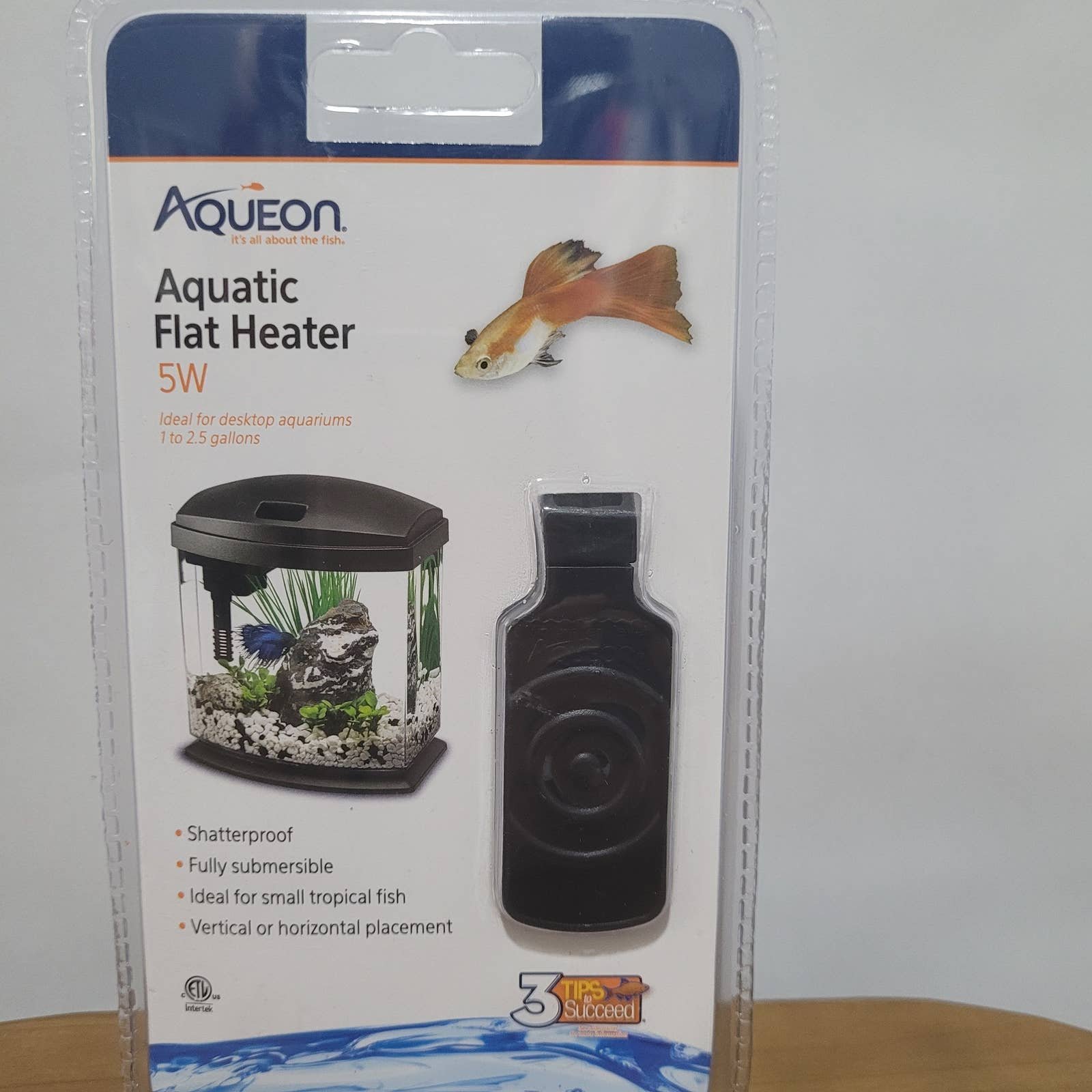 Aqueon Aquatic Flat Heater 5-Watts Black ey51wQL3z