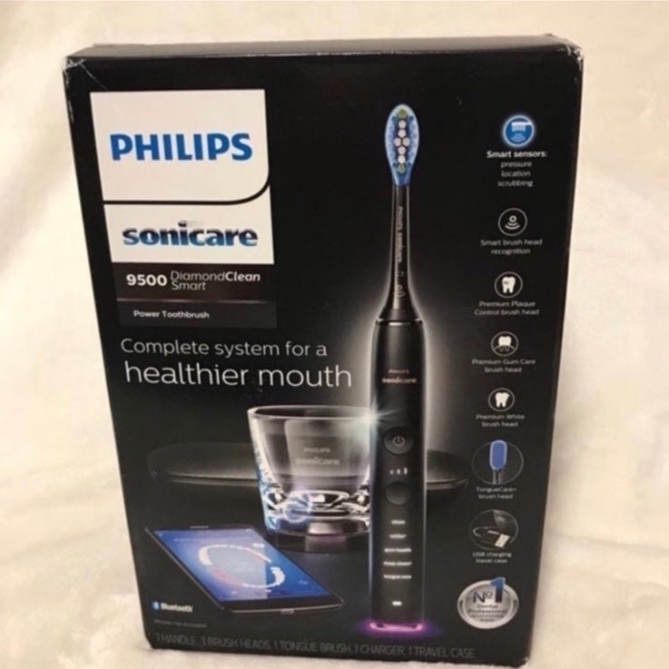 Philips Sonicare DiamondClean HX9924/11 Sonic Rechargeable Black Toothbrush 1GngJjw7H