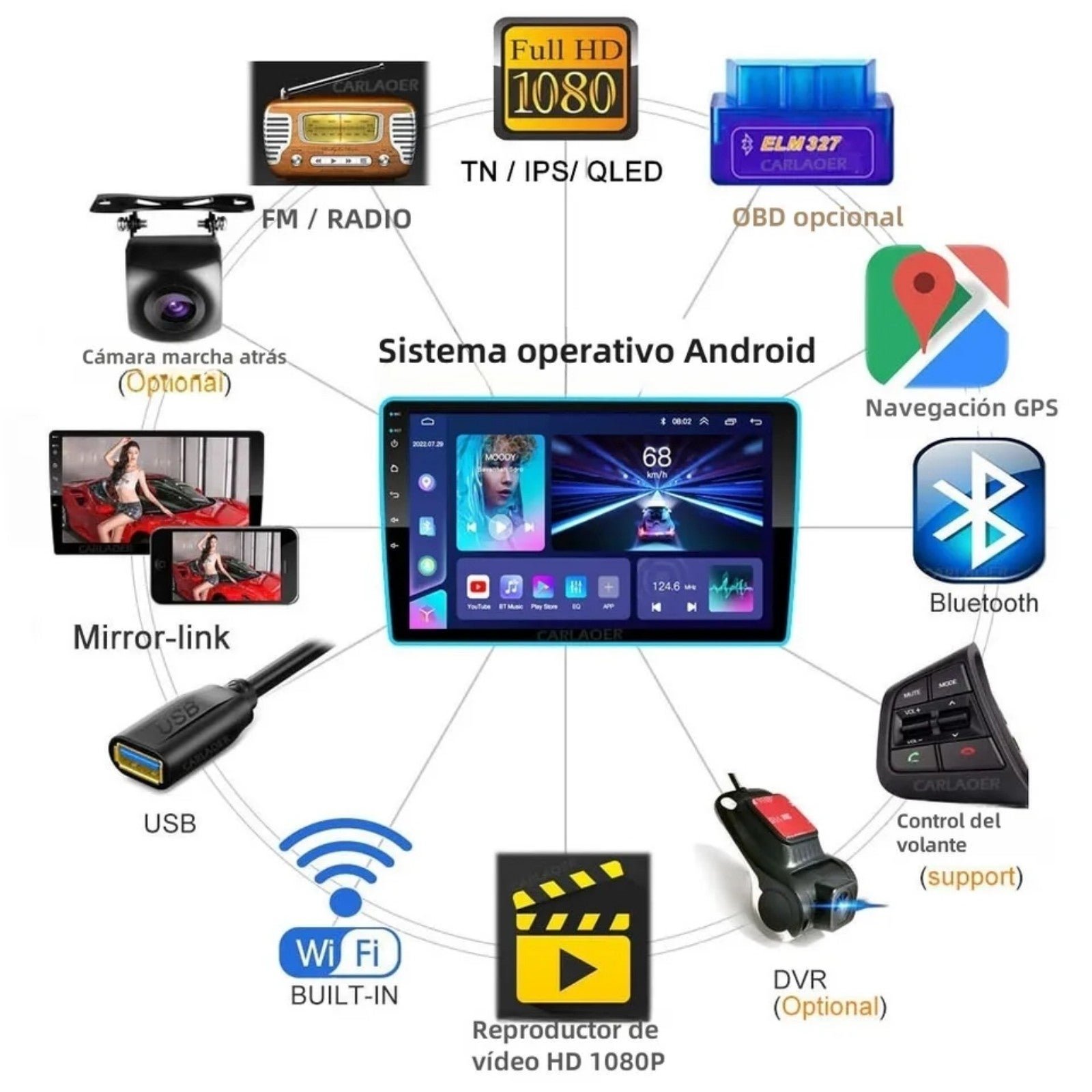 Car multimedia radio Android 10inch bypZyOQ6b