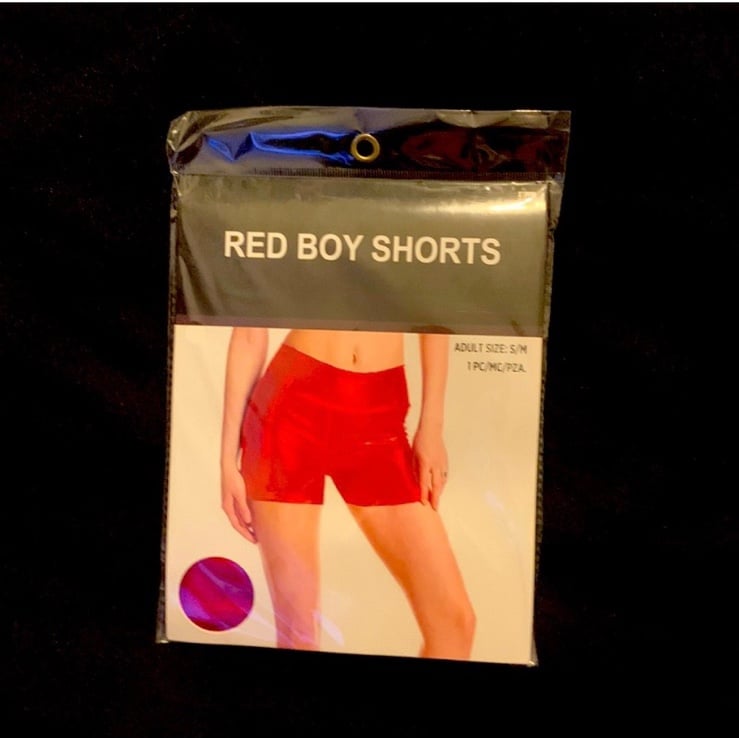 Red metallic boy shorts e1fKxx4z3