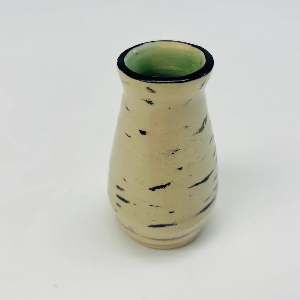 Pottery Birch Bark Inspired vase 7aAQafk26