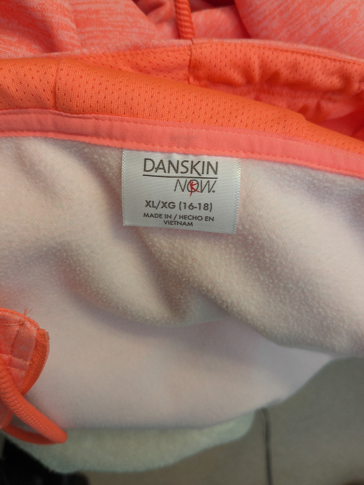 Danskin Now, full zip hoodie, orange, size XL FjfhLyfVN