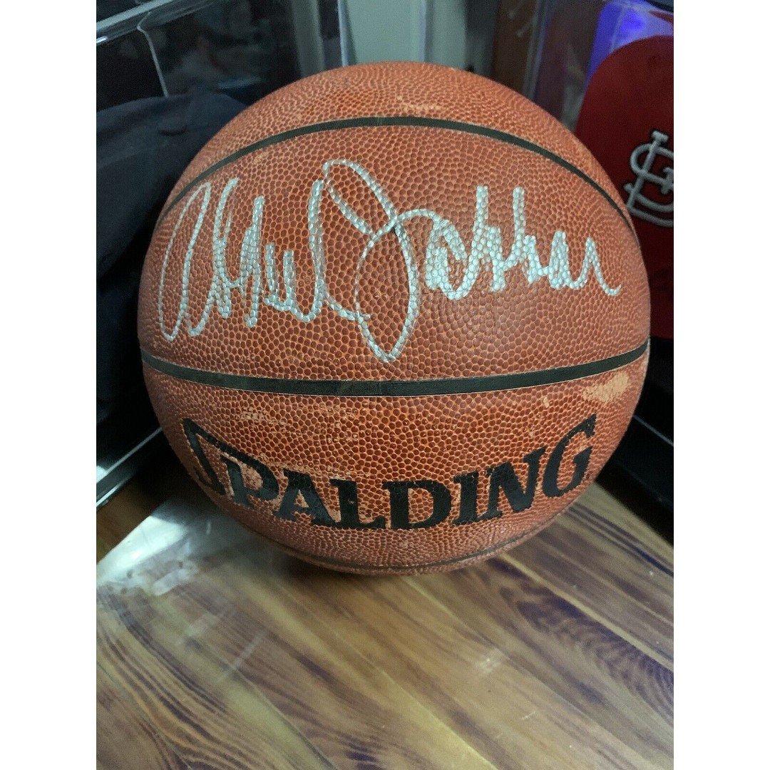 Kareem Abdul-Jabbar LA Lakers Signed Autograph NBA Basketball w COA & Case ffFFBGAek
