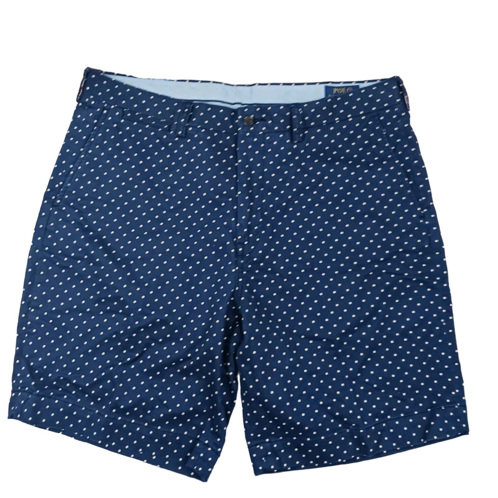 Polo Ralph Lauren Shorts Mens 36 Navy Polka Dots 9