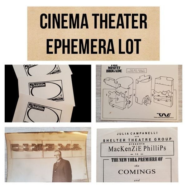 Vintage Ephemera Lot Cinema, Theater, Photo, MacKenzie 