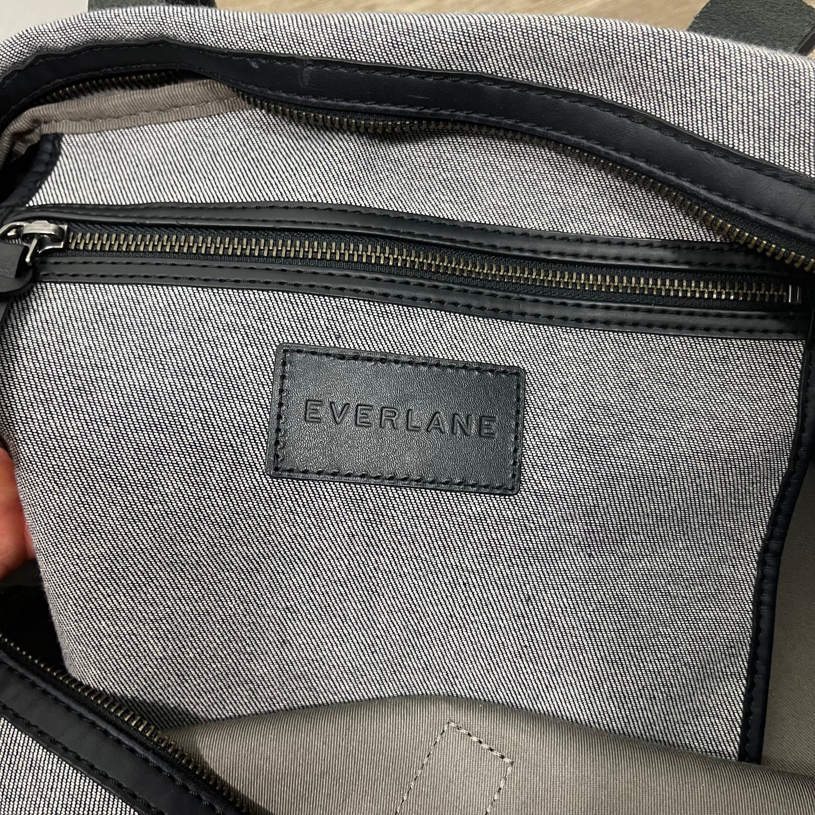 Everlane The Twill Weekender Travel Duffle Bag Grey Water resistant fdbxlz5OS