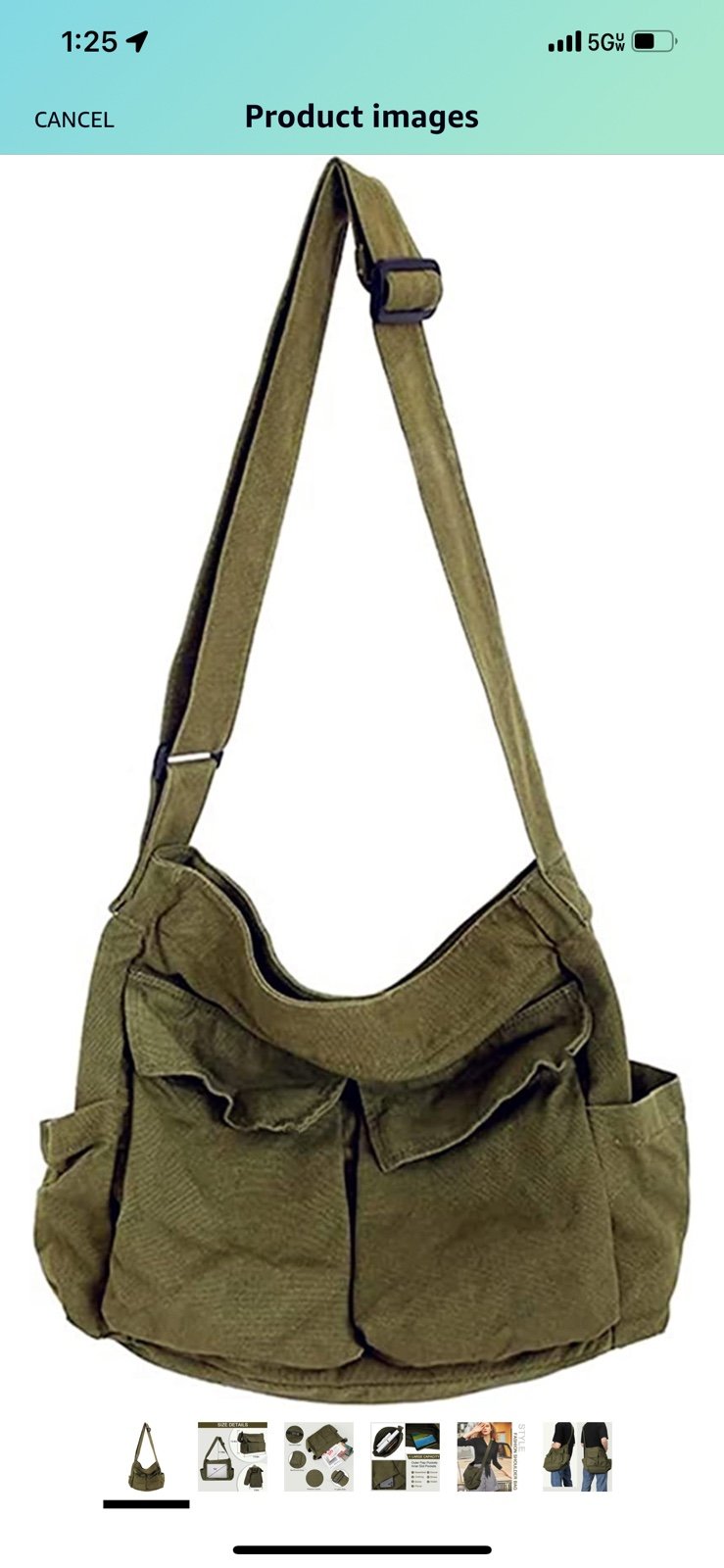 Large Cargo Bag | LargeCrossbody Bags with Multiple Poc