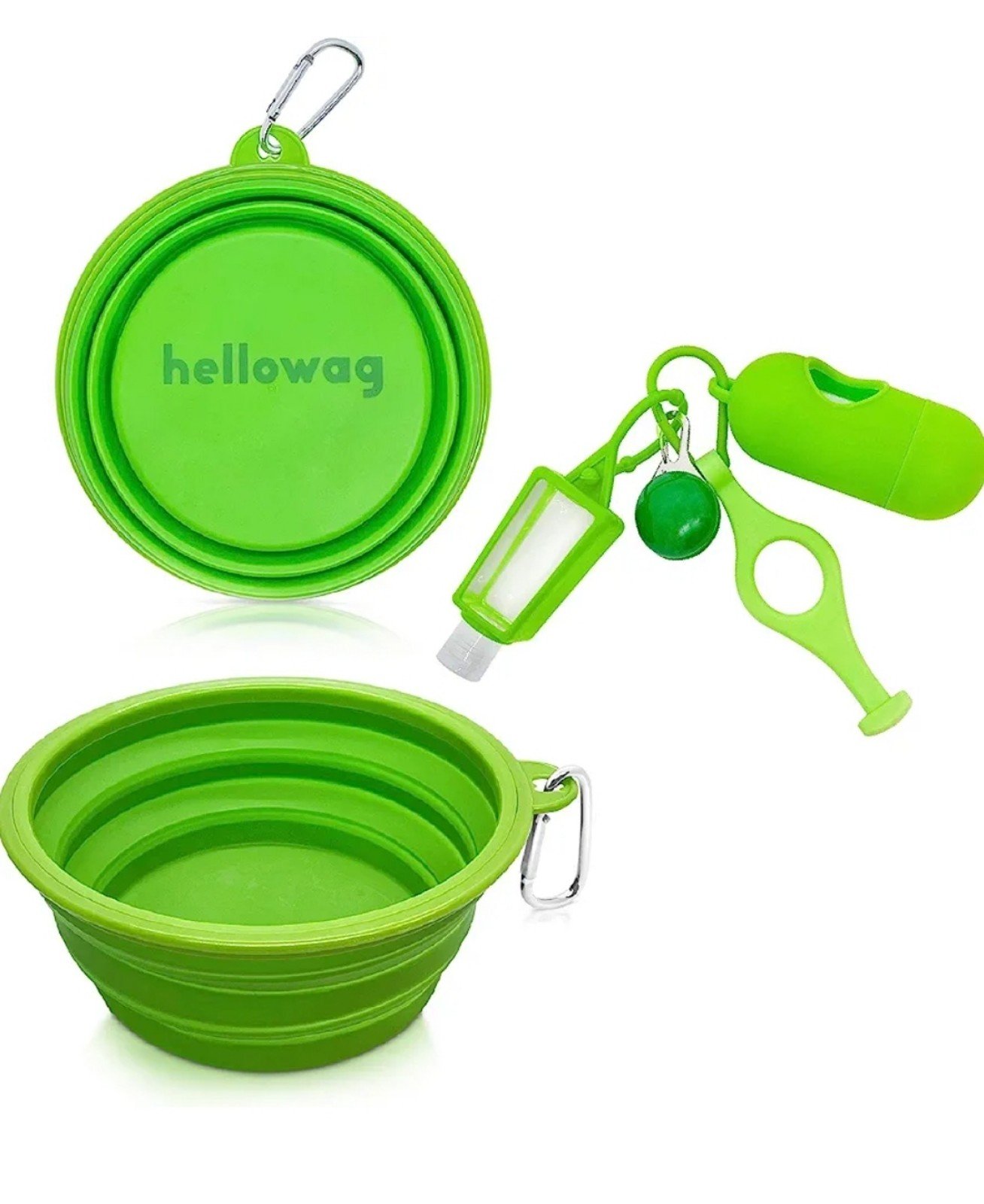 Portable Dog Bowl and Travel Accessories, Large Collaps