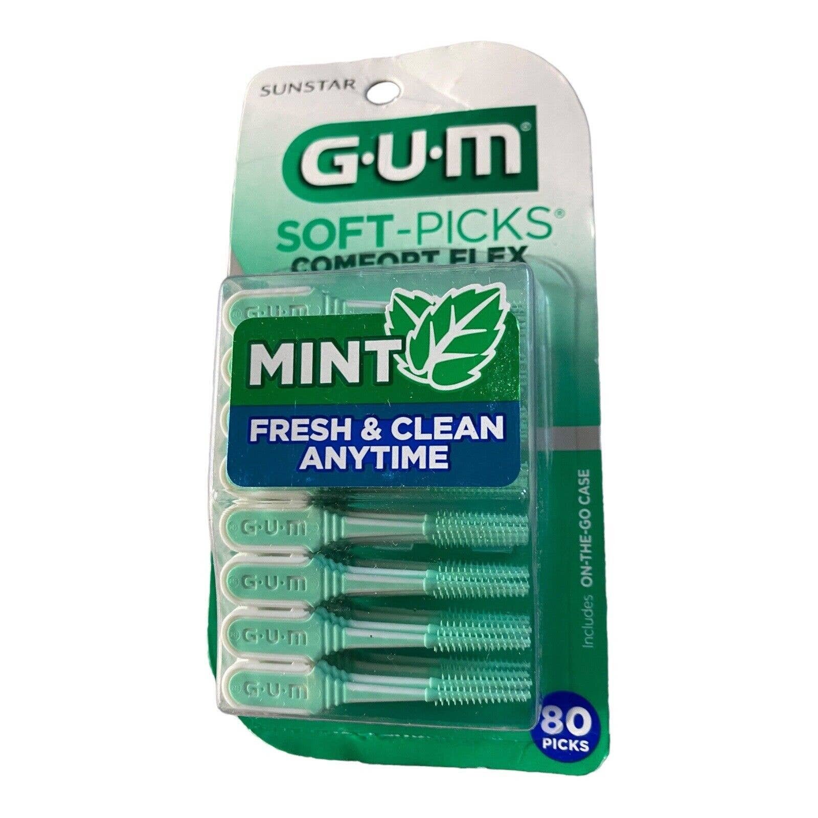 GUM-6705R Soft-Picks Comfort Flex Mint Dental Picks New