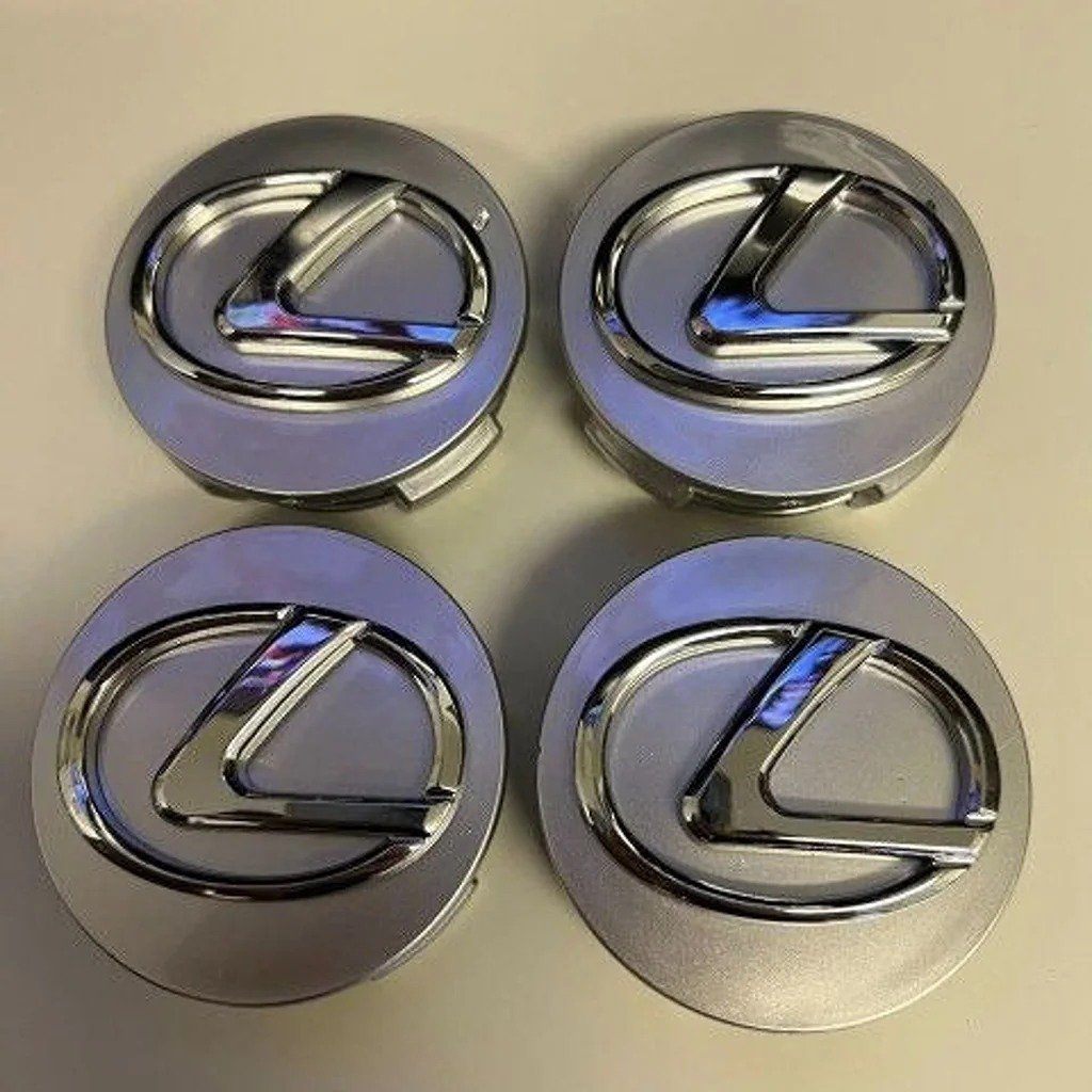 Set of 4PCS Silver 62MM Center Wheel Caps 0xhFuLwGf