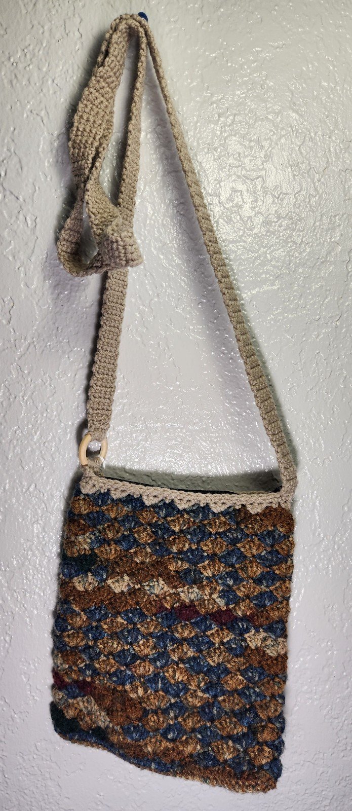 Handmade Crochet Crossbody Bag 6W4YdRzwk