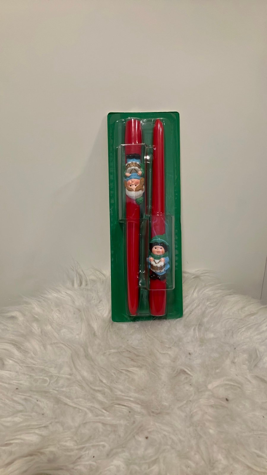 Vintage Avon The Littlest Drummers Holly Fragranced Taper Candles NEW 1GSCrwNB1