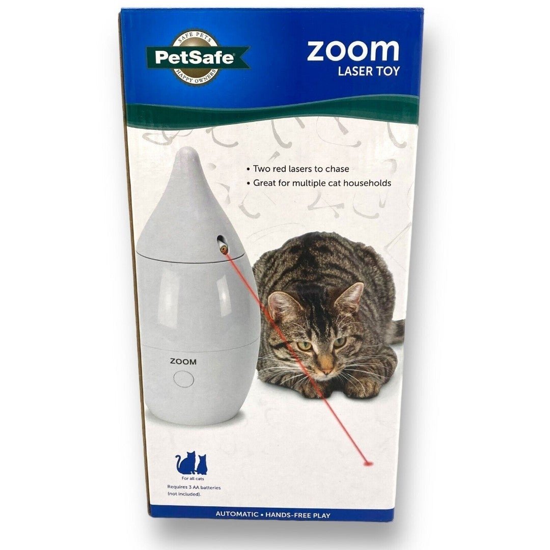 PetSafe ZOOM Laser Cat Toy Automatic Rotating Interactive Hands Free - Auto off BxRdclUXg