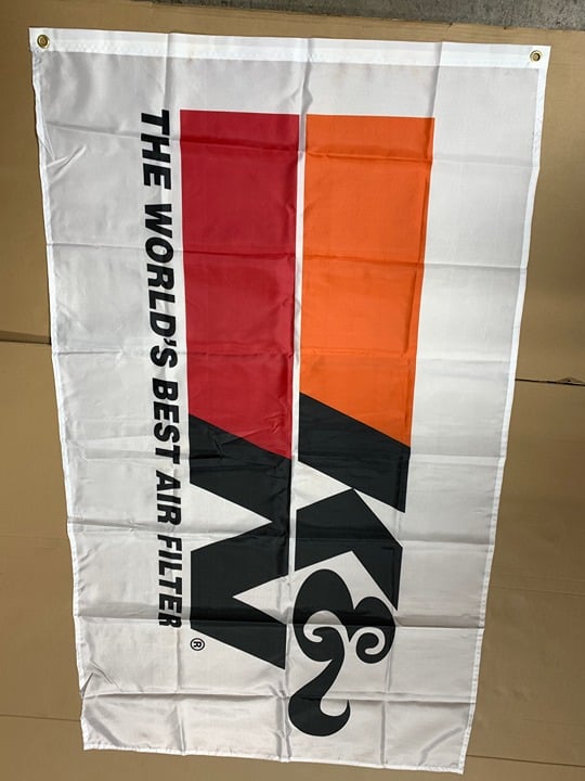 K&N Banner Flag 3x5ft 90x150cm Poly Garage Shop Wall Decor cjeNLImYz