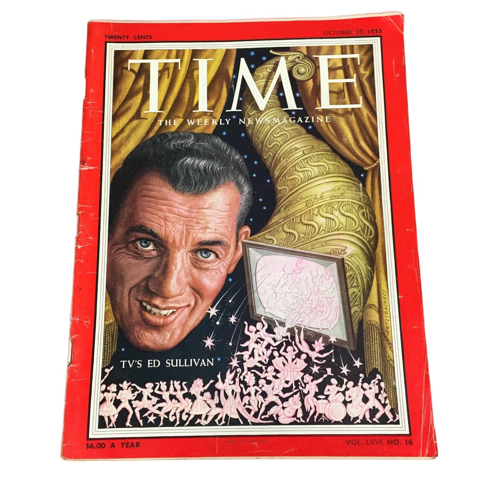 Time Magazine October 17,1955 TV´s Ed Sullivan GRE
