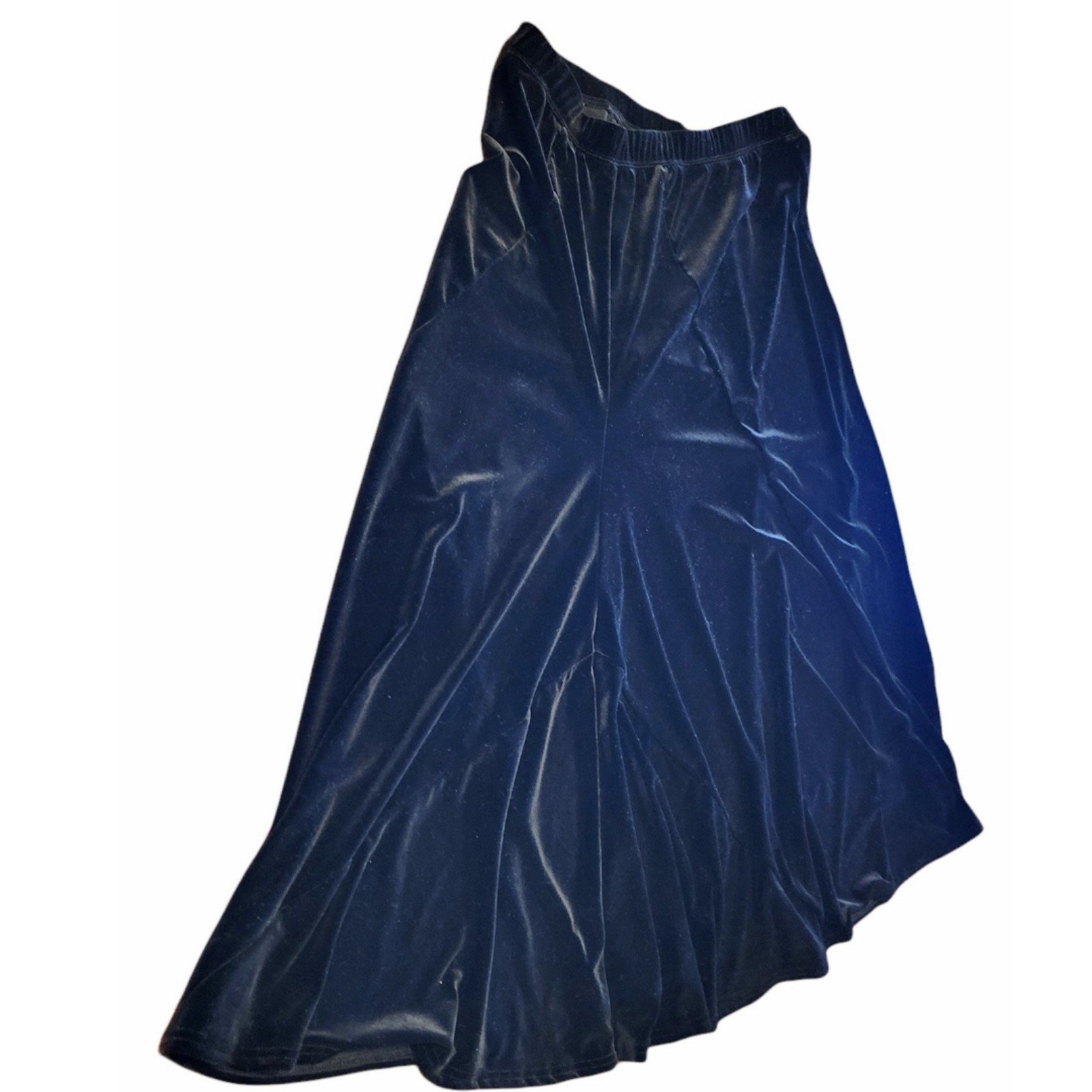 Black EUC Coldwater Creek Long Skirt Petite Large 6S79Q