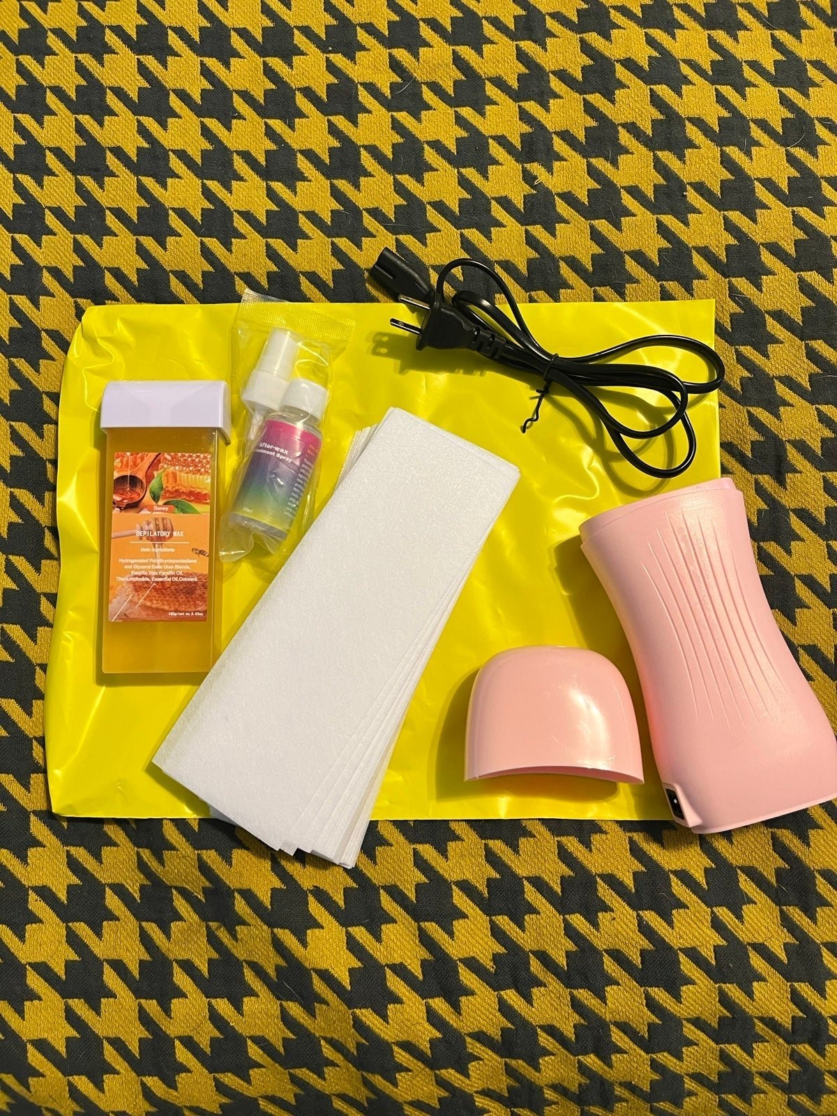 Roll On Wax Kit: Honey Wax Pink Cartridge Warmer Wax Strips for Hair Removal DDgXBVsGV