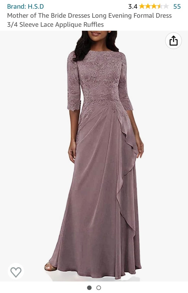 Mother of the Bride mauve evening formal dress NWT 9xkK