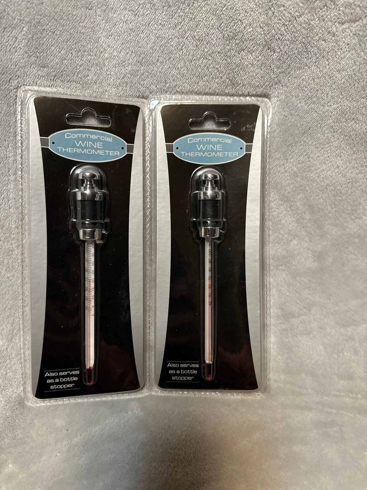 Commercial wine thermometer and bottle stopper in one set of 2 dRQTMcxGi