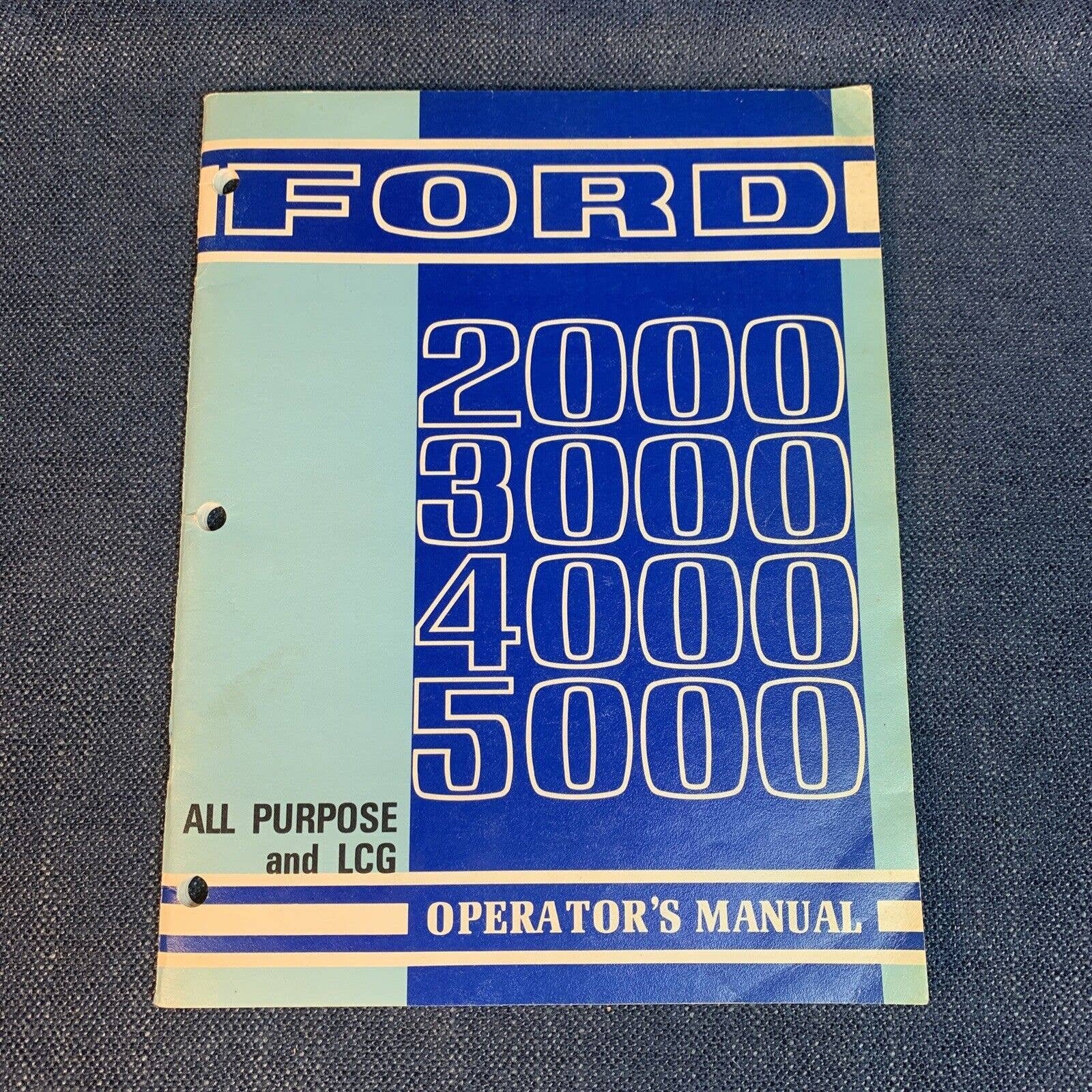 FORD TRACTOR 2000/3000/4000/5000 all purpose And LCG operator´s manual 1963 5OMOXtaTJ