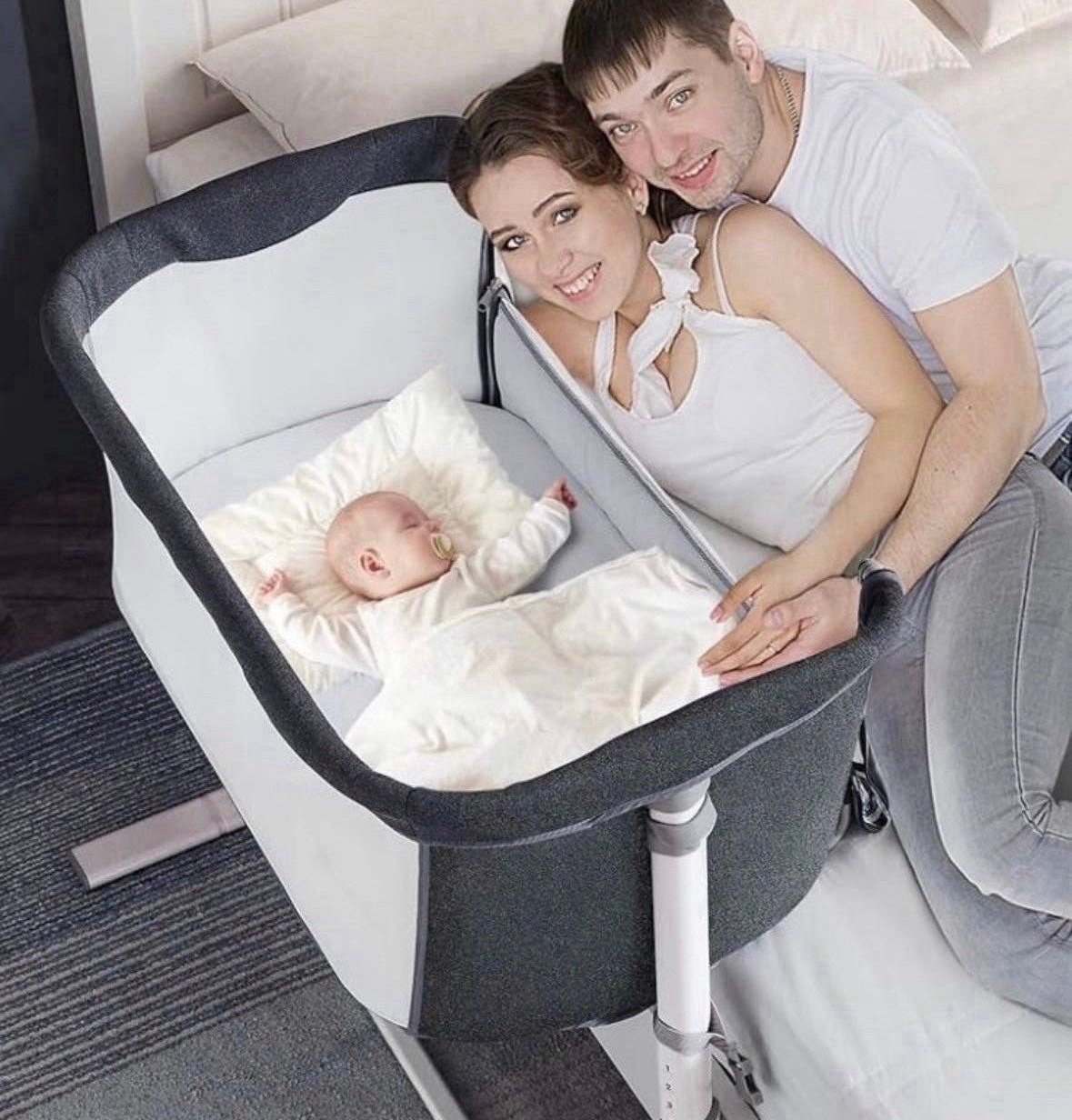 ALVOD Baby Bassinet, Bedside Sleeper For Baby, Baby Crib Baby Nursery Bed For In dHJ2xbDTM