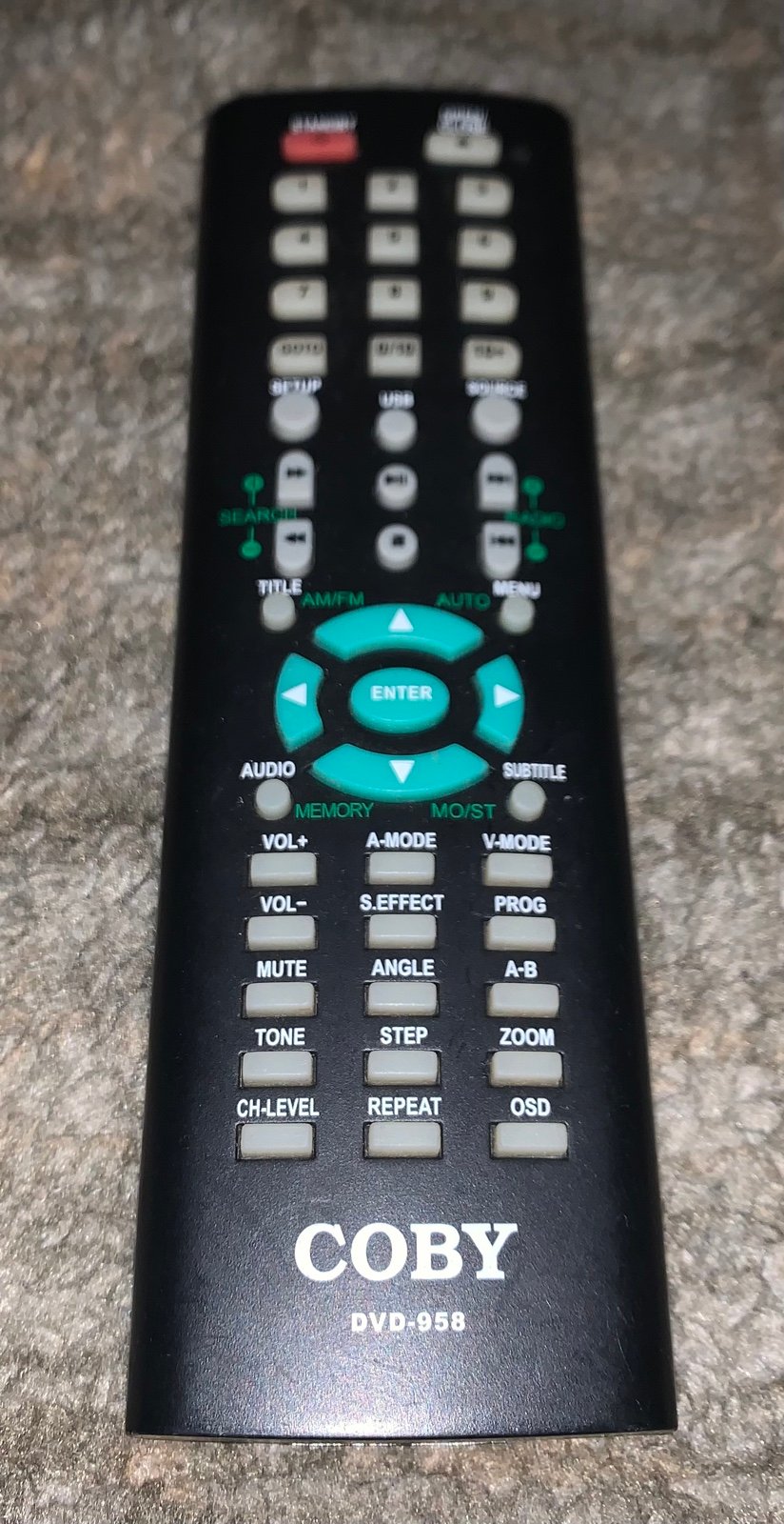 COBY REMOTE CONTROL MODEL DVD-958, PRE-OWNED, IN EXCELLENT CONDITION 7BKTReTz6