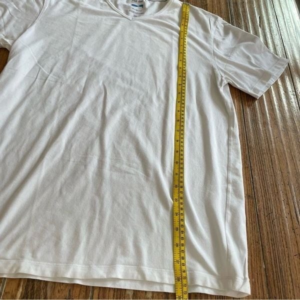 Nur Der Men’s White V Neck Undershirt Cotton Size XL/ XXL Like New Long 39RaKXr7a