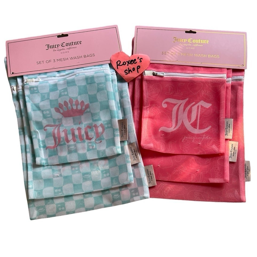 Juicy Couture Mesh Wash Bags | 6pcs Cs7rWdfee