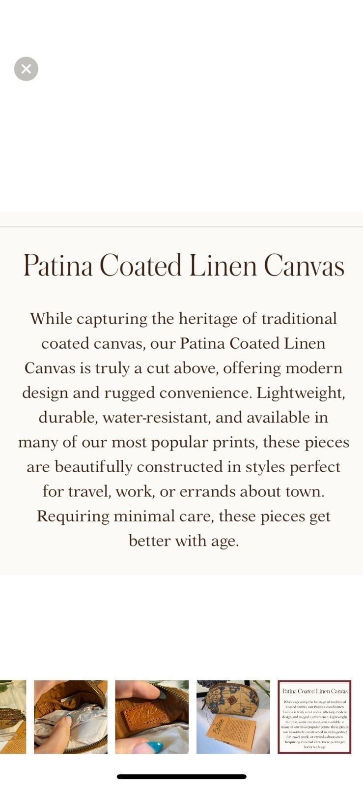 NWT Patricia Nash Patina Mini Cosmetic Case- European Map Print fJMICR2xf