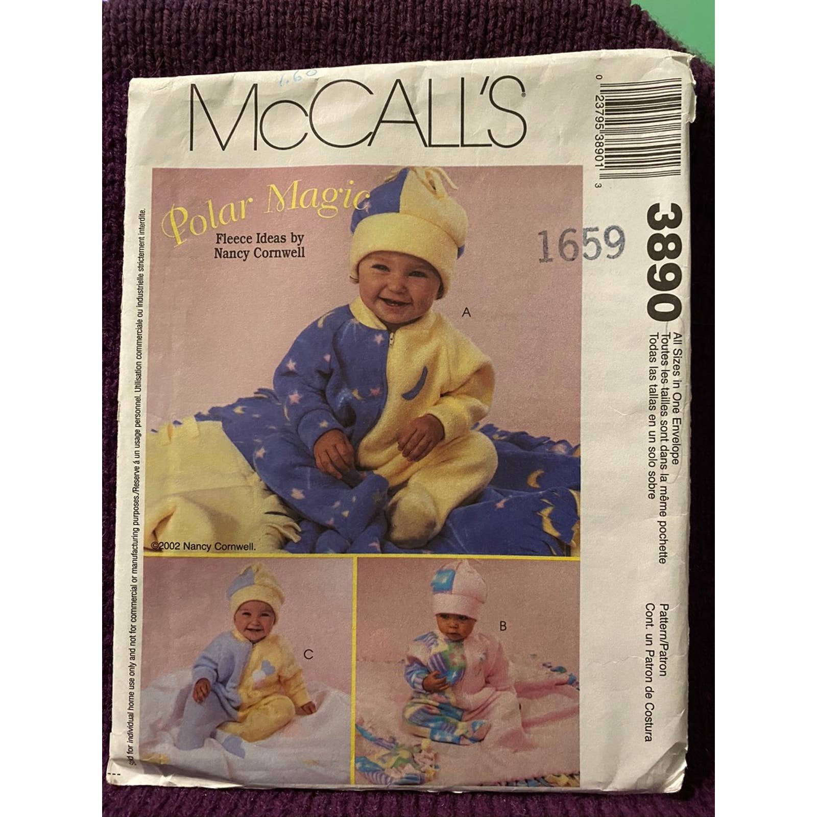 McCalls 3890 baby jumpsuit hat blanket ANnSeWnds