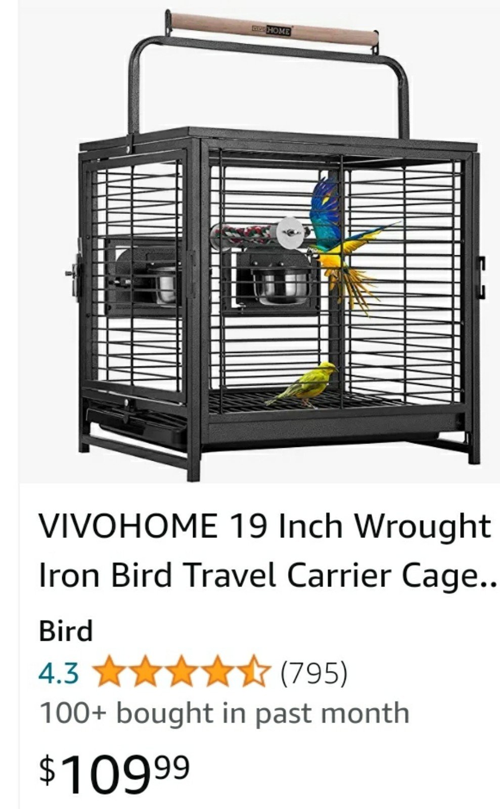 Bird travel cage bNipDTZYp