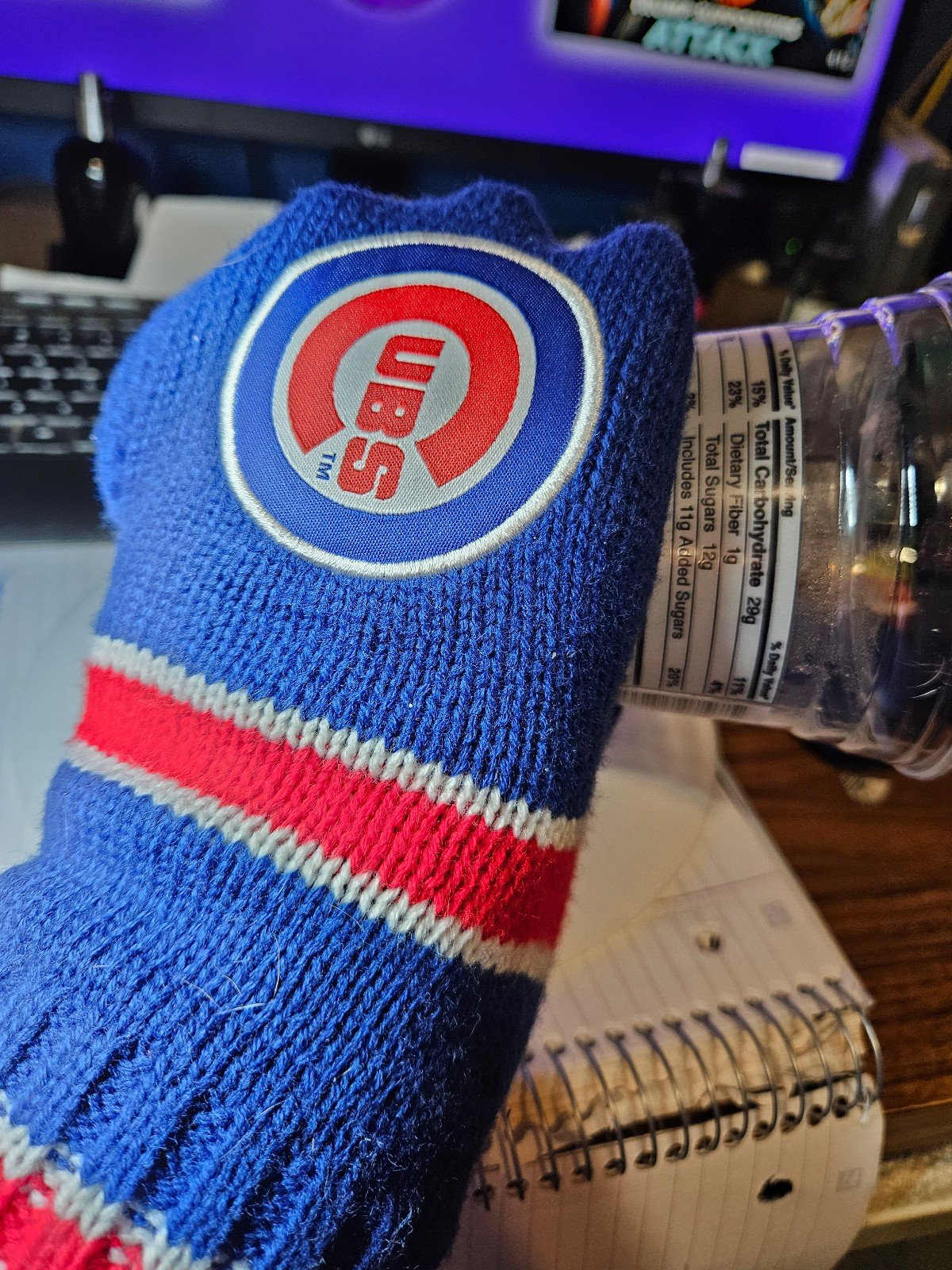 Cubs knit beer holder 33kWhgE6a
