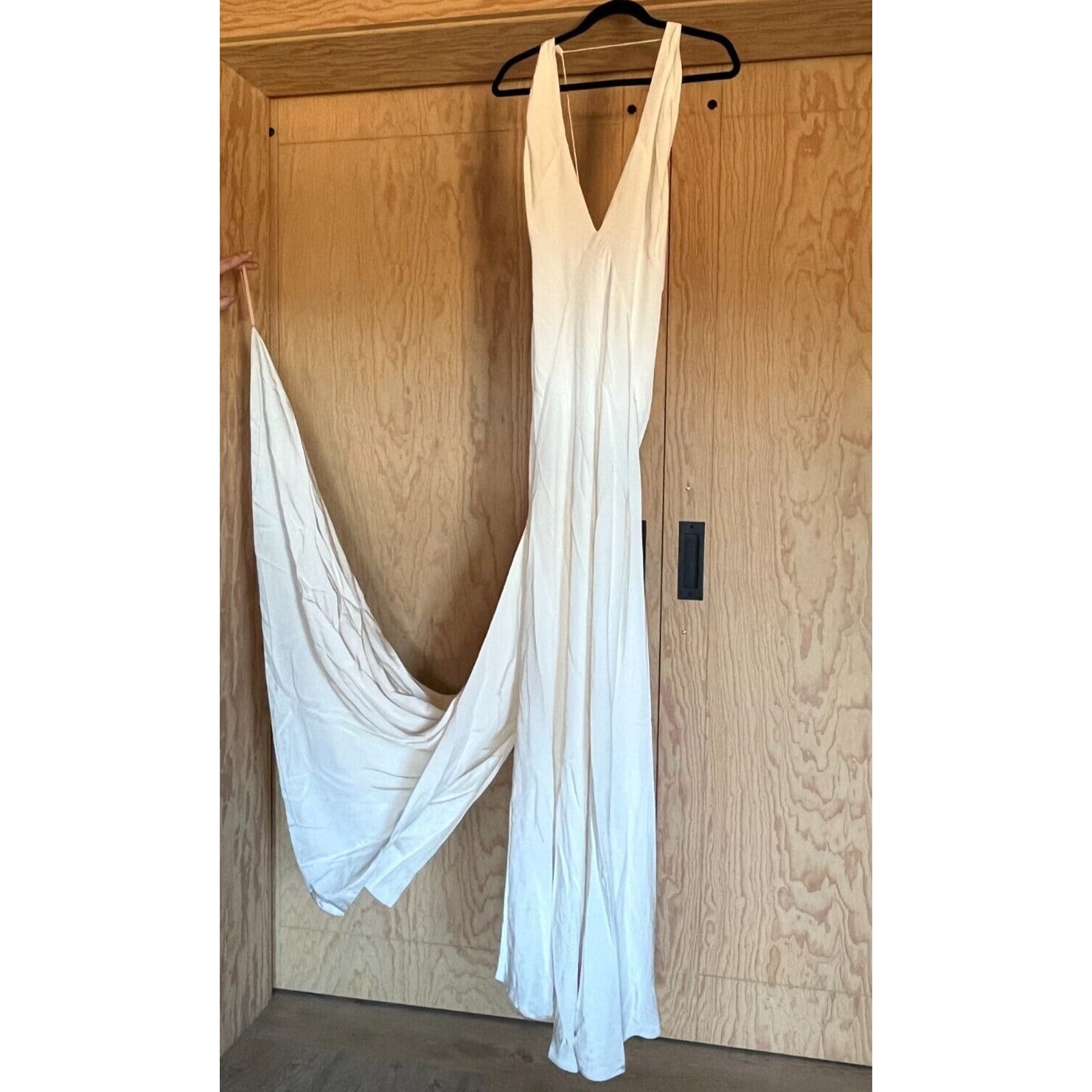 Anthropologie BHLDN Dress Size 12 Ivory Michael Lo Sordo Wedding NWT SAMPLE Silk G2LjatkYQ