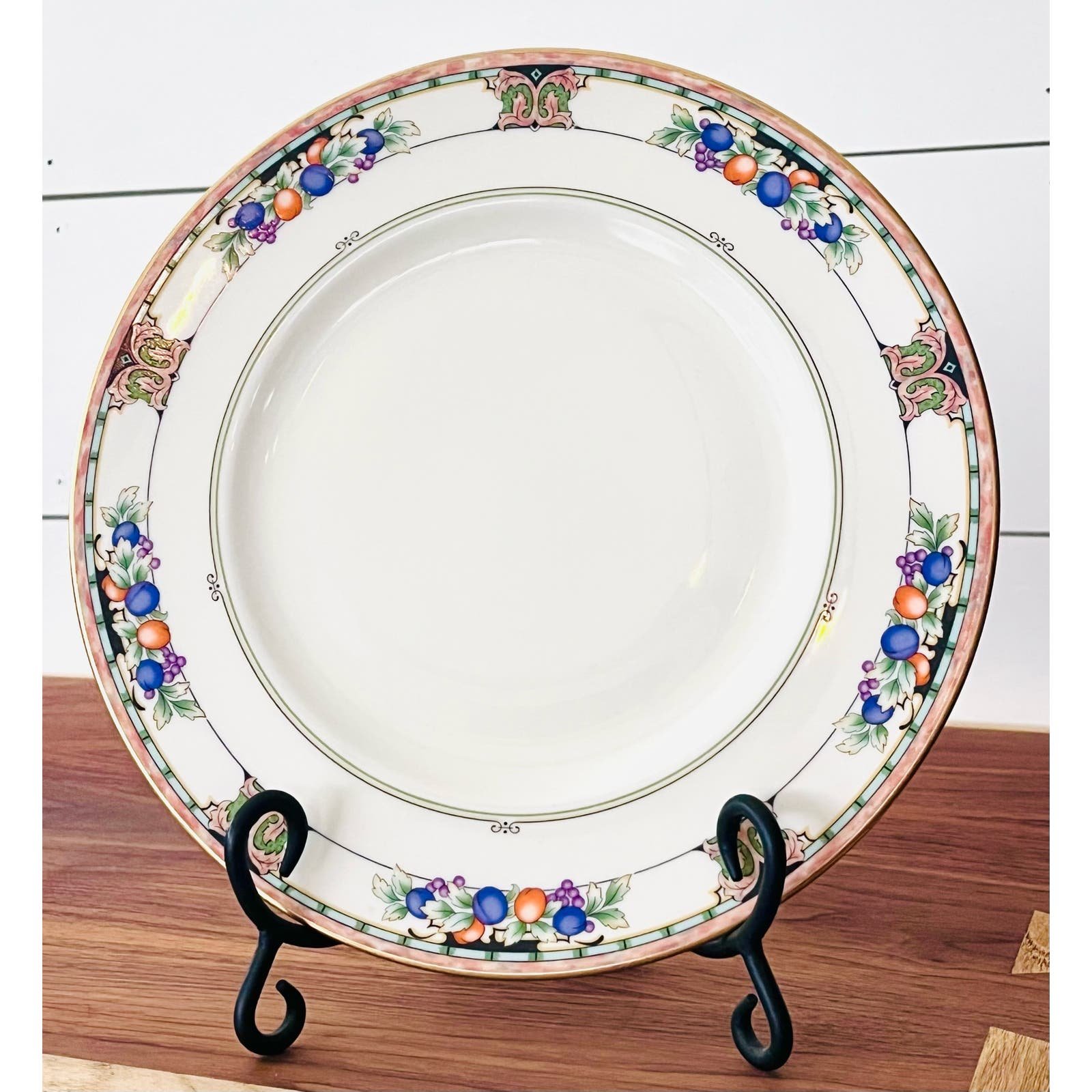 Vintage Lenox Ambrassador Collection Plate, Tuscan Orchard (1) cXhk7KtdI