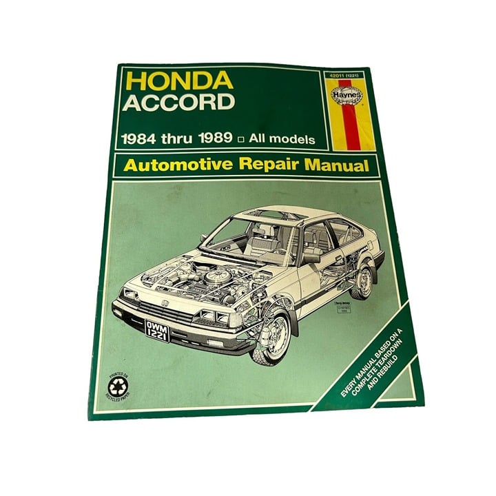 Haynes Honda Accord 1984-1989 All Models Automotive Rep