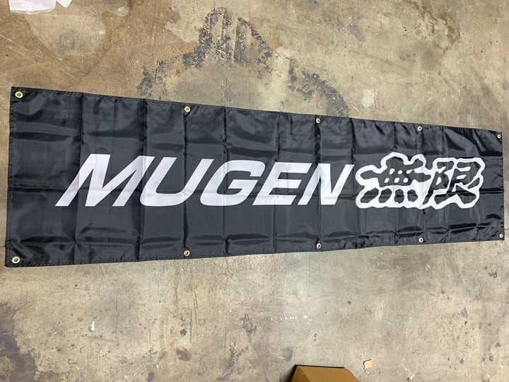 Mugen Banner Flag 2x8ft 60x240cm Poly Garage Shop Wall 