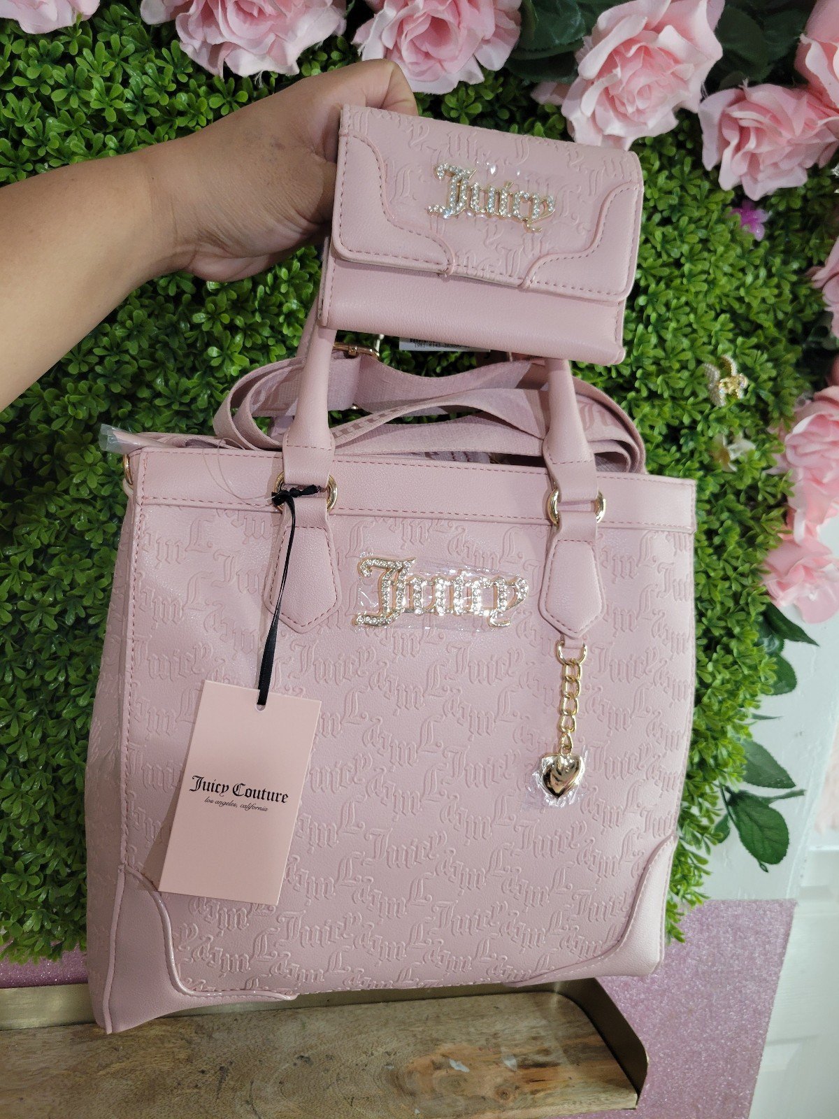 Juicy Couture  PINK DIAMOND
HEARTLESS TOTE A7wY9SDYV