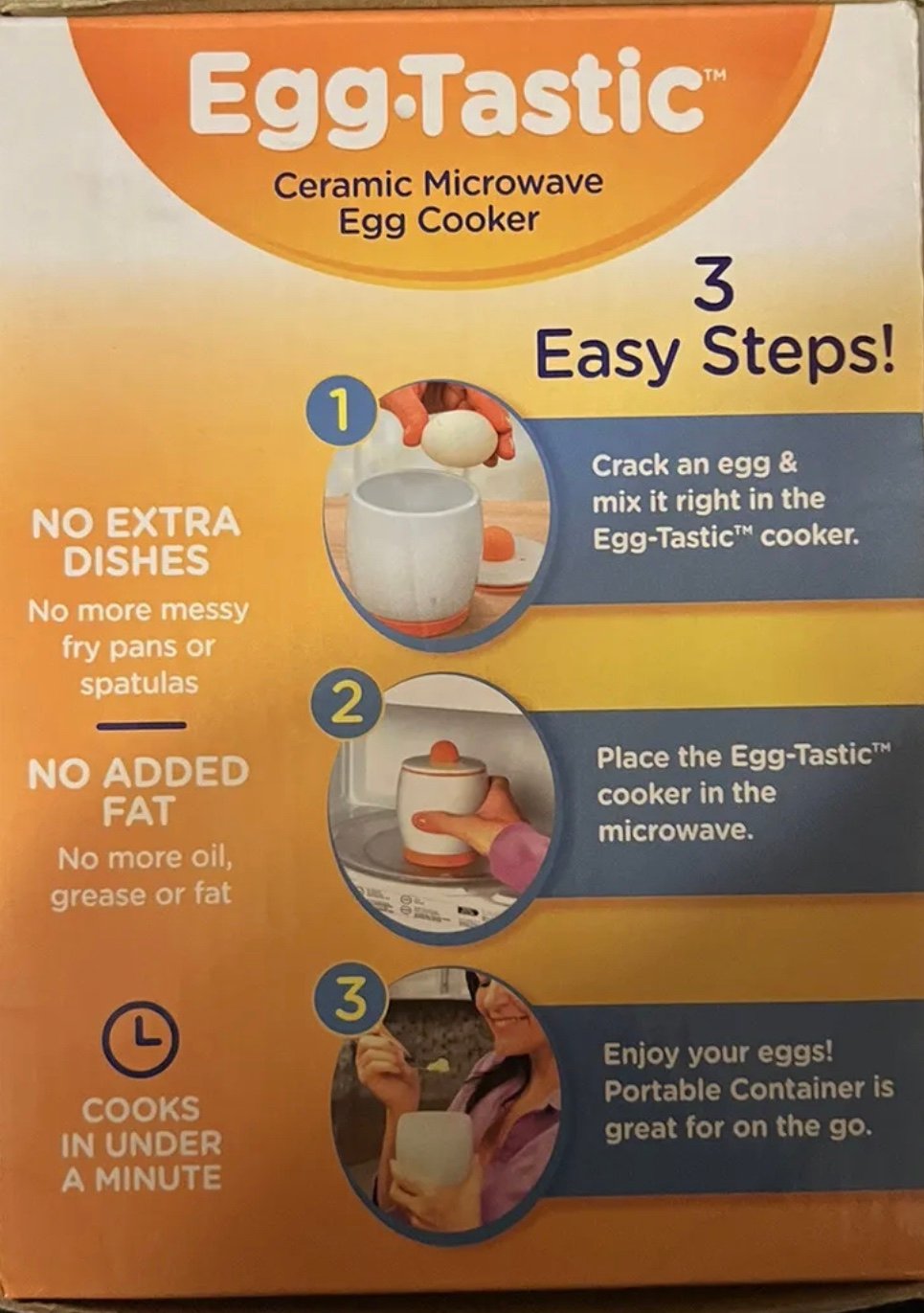 Egg Tastic ceramic Microwave Egg Cooker FUuHgH8OS