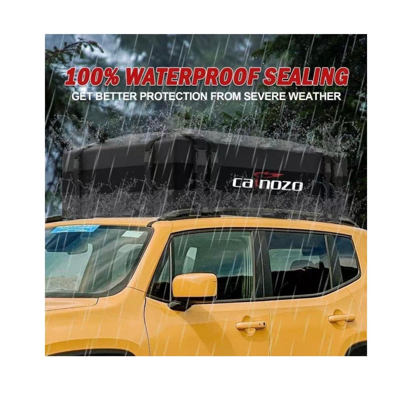 Car Rooftop Cargo Carrier, Heavy Duty for Any Car Size 