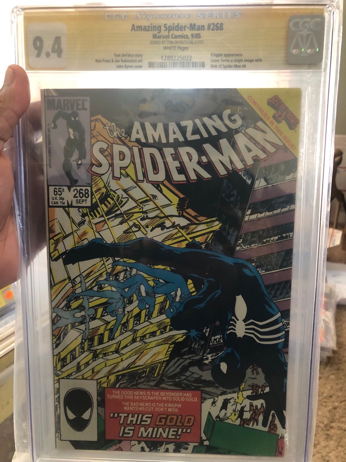 Amazing Spider-Man #268 09/1985 CGC 9.4 Signed By Tom D