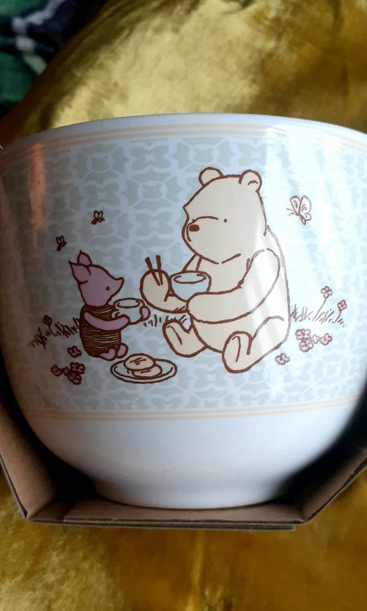 Disney Winnie the Pooh Ramen Bowl Set Collectible Disney Dish Japanese Disney 8X2yC4Its