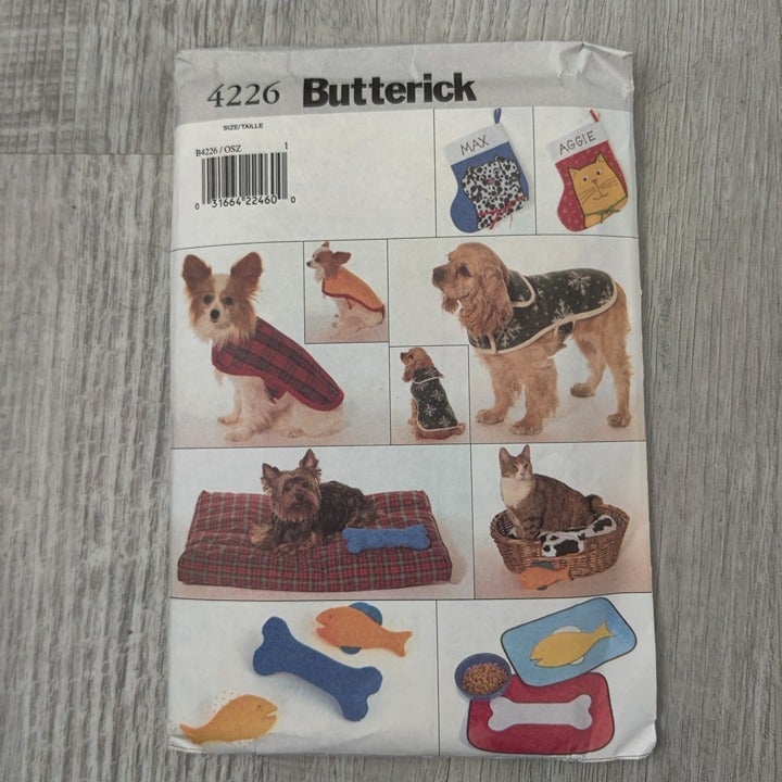 Butterick sewing pattern 4226.   Size Small or Large Bed Brhb9oh5P
